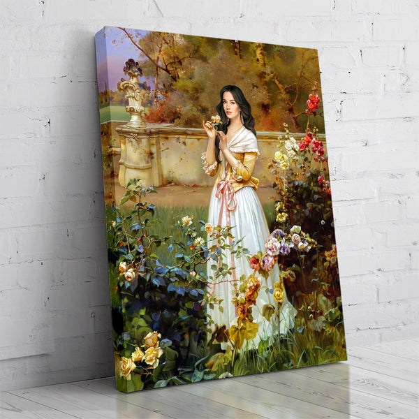 The Lady in the Rose Garden